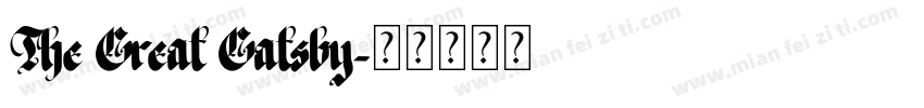 The Great Gatsby字体转换